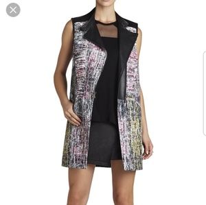 BCBGMAXARIA long moto vest